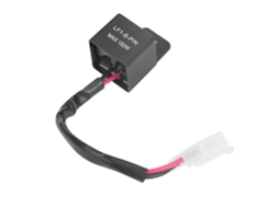 Relé de pisca-pisca LED de 12V 150W com 2 pinos para sinalização de motocicleta com fio.