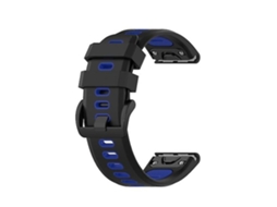 Pulseira De Relógio Lurelia Para Garmin Fenix 7 22 Mm Preto Azul