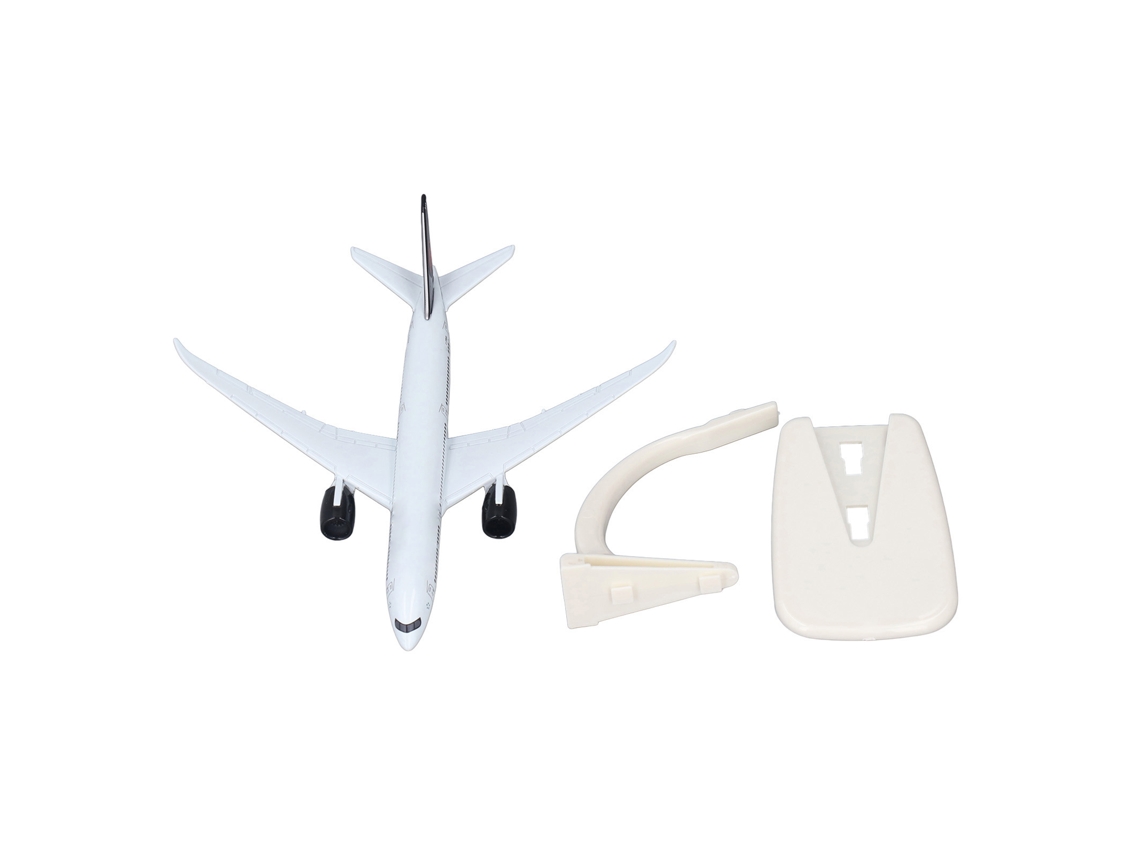Mali modelo de Avião B787 9 em Liga Diecast com Base Estável para Decoração e Coleção
