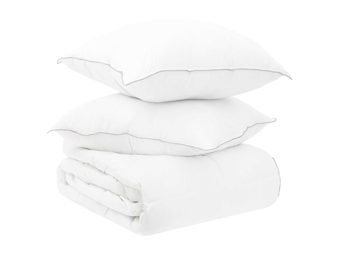 Vidaxl Conjunto De Edredom E Almofada 3 Unid. 240 X 220 Cm Inverno