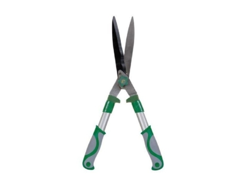 Tesouras para Sebes Com Lâminas Onduladas 52 cm Jardim Gramado 4 mm Espessura RIBITECH