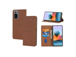 Capa De Couro Pu Com Textura Trançada E Costura, Fecho Magnético Horizontal, Suporte, Compartimentos Para Cartões, Carteira E Cordão Para Xiaomi Redmi