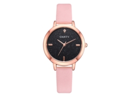 Relógio de Pulso Feminino Casual Gaiety de Quartzo com Pulseira Pu Rosa