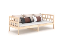Day Bed, Day Beds Vidaxl Marrom Madeira De Pinho (90 X 190 Cm)