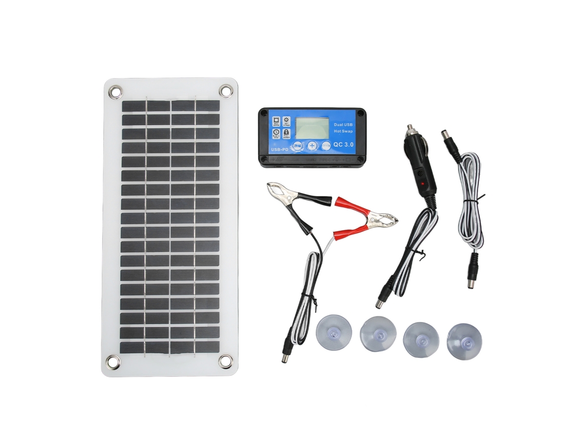 Kit Painéis Solares 12v 30w Com Controlador