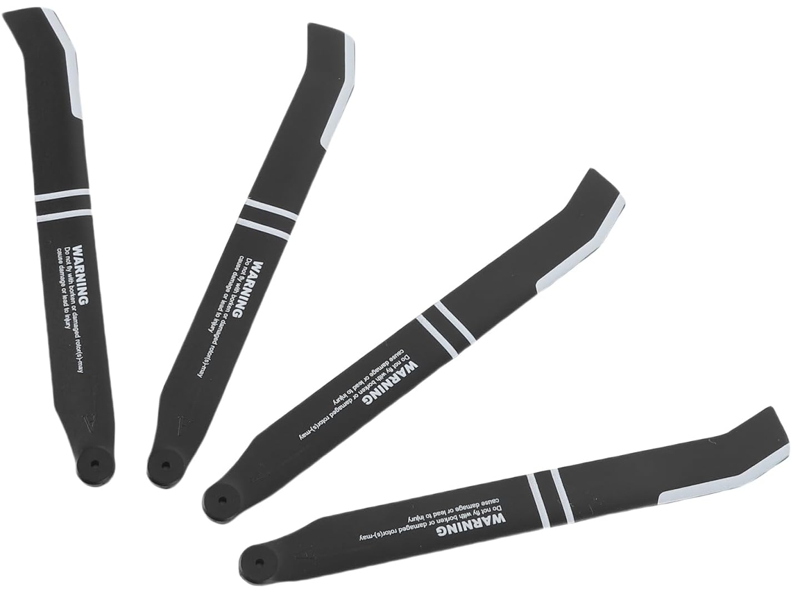 Pacote com 4 hélices de plástico para aeromodelo K170.