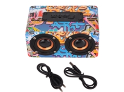 Caixa De Som Bluetooth Com Grave Forte Recarregável Suporta Cartão De Memória Mp3 Aux Sem Fio Para Festa Em Casa Colorida