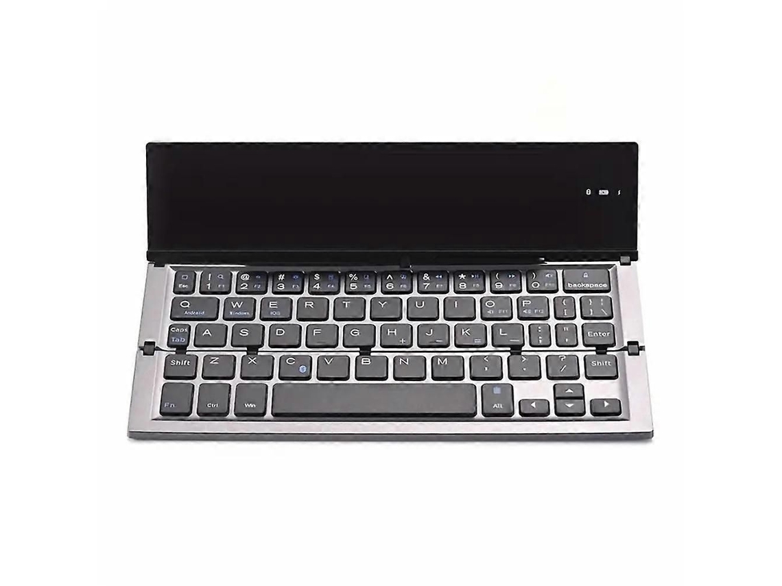 Teclado Bluetooth Dobrável, Recarregável, Usb, Compatível com Ios, Android, Pc TAISHENGDA
