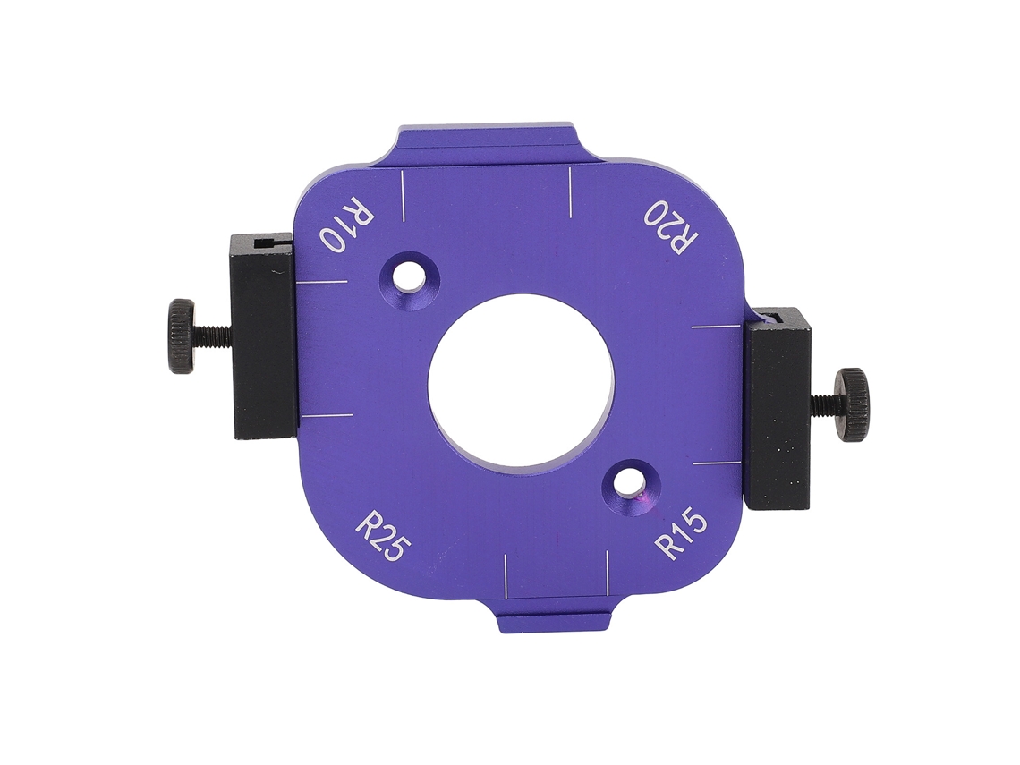 Modelo De Rádio De Esquina Redonda R10 R15 R20 R25 Jig De Roteador De Liga De Alumínio Anodizado Para Carpintaria