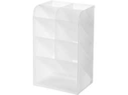 Organizador De Lápis Mesa, Elegante Caixa De Armazenamento Multifuncional Escritório E Penteadeira, Plástico