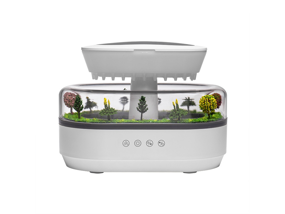 Máquina De Aroma Micro Paisagem, Ultra Som Doméstico Colorido Gradiente Luz De Atmosfera Ruído Branco Gota De Chuva Máquina De Aroma