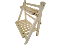 Prateleira de Madeira para Armazenamento, Organizador de Mesa com 2 Níveis, Formato para Exibição. SFUSHOS