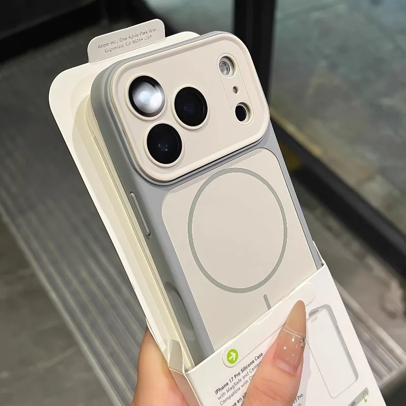 Capa Transparente Magnética Para Iphone 16 Pro (branco), Carregamento Sem Fio, Capa Protetora De Luxo.
