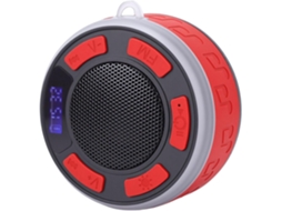 Caixa De Som Bluetooth Para Chuveiro Com Ventosa, Relógio Led, Luzes Rgb