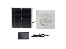 Ventilador Solar 12w 12v Cc Painel Solar Monocristalino Motorizado Exaustor Para Estufa Other