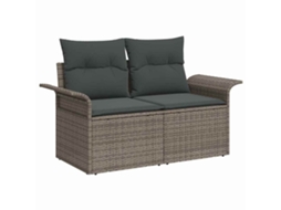 Vidaxl Conjunto de Sofá de Jardim 6 Pcs Cinzeto Rattan Sintético