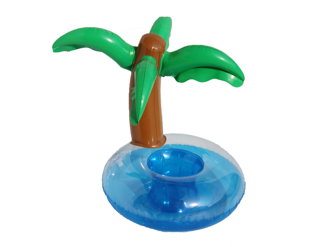 Apoio Flutuante Inflável Em Pvc Para Bebidas Forma De Árvore De Coco Para Piscina E Praia