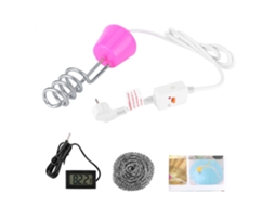 Aquecedor de água portátil 2m, termómetro, rosa