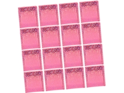 Pacote com 50 envelopes acolchoados autoadesivos rosa com proteção antichoque para envio de encomendas por transportadora.