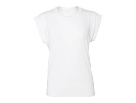 T-shirt para Mulher BELLA + CANVAS (XL - Branco)