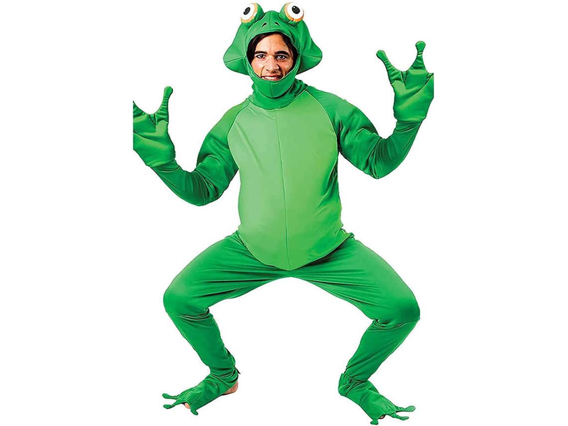 Halloween Cosplay Sapo Príncipe Conjunto de Festa Adulta de Uma Peça M