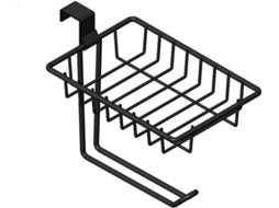 Suporte Para Papel Higiênico, Porta Papel Higiênico, Prateleira De Parede Para Armário, Suporte Para Toalhas, Preto