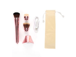 Kit De Escova Elétrica 3 Em 1 Para Maquiagem E Limpeza Facial