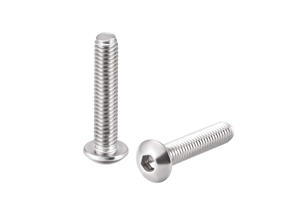 Cabeça Sextavada Interna Parafusa M4x20mm Com Rodada Em Aço