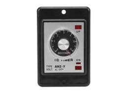 Controlador de tempo Hkj Ah2-y 6s, tipo compacto, com ponta de 8 pés (2,44 m), 220 V CA, para equipamentos de automação e painéis eletromecânicos.
