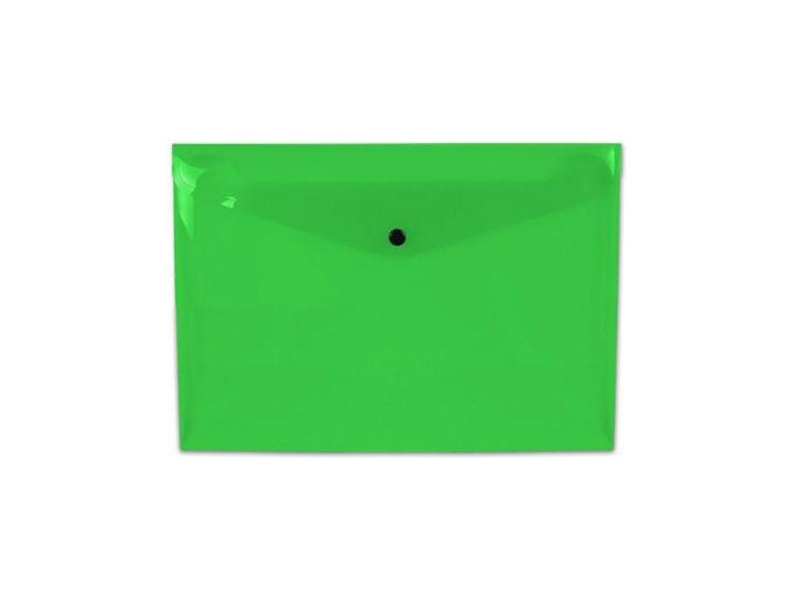 Bolsa Porta Documentos Liderpapel, Com Mola, A4, Verde
