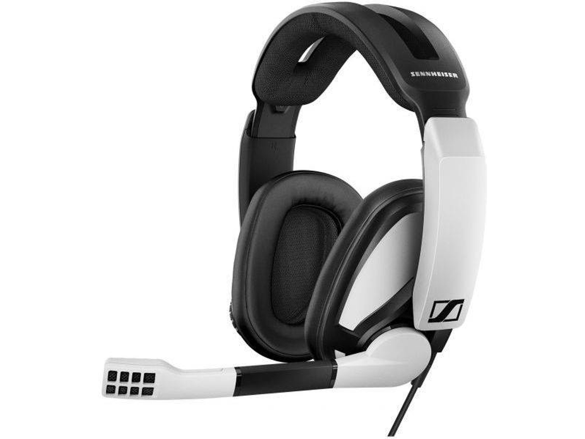 Auscultadores Gaming com Fio SENNHEISER Gsp 301 (Over Ear - Multiplataforma - Noise Cancelling - Branco)