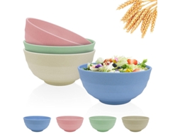 Conjunto de 4 Copos de Palha Resistentes, Duráveis e Reutilizáveis para Grãos Copos Leves. MDUG