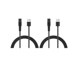 Cabo Carregador Usb 5v 1a 2 Unidades Para Barbeador Elétrico Qp2724 Qp2834 Qp1924 Mg9520vayotoy