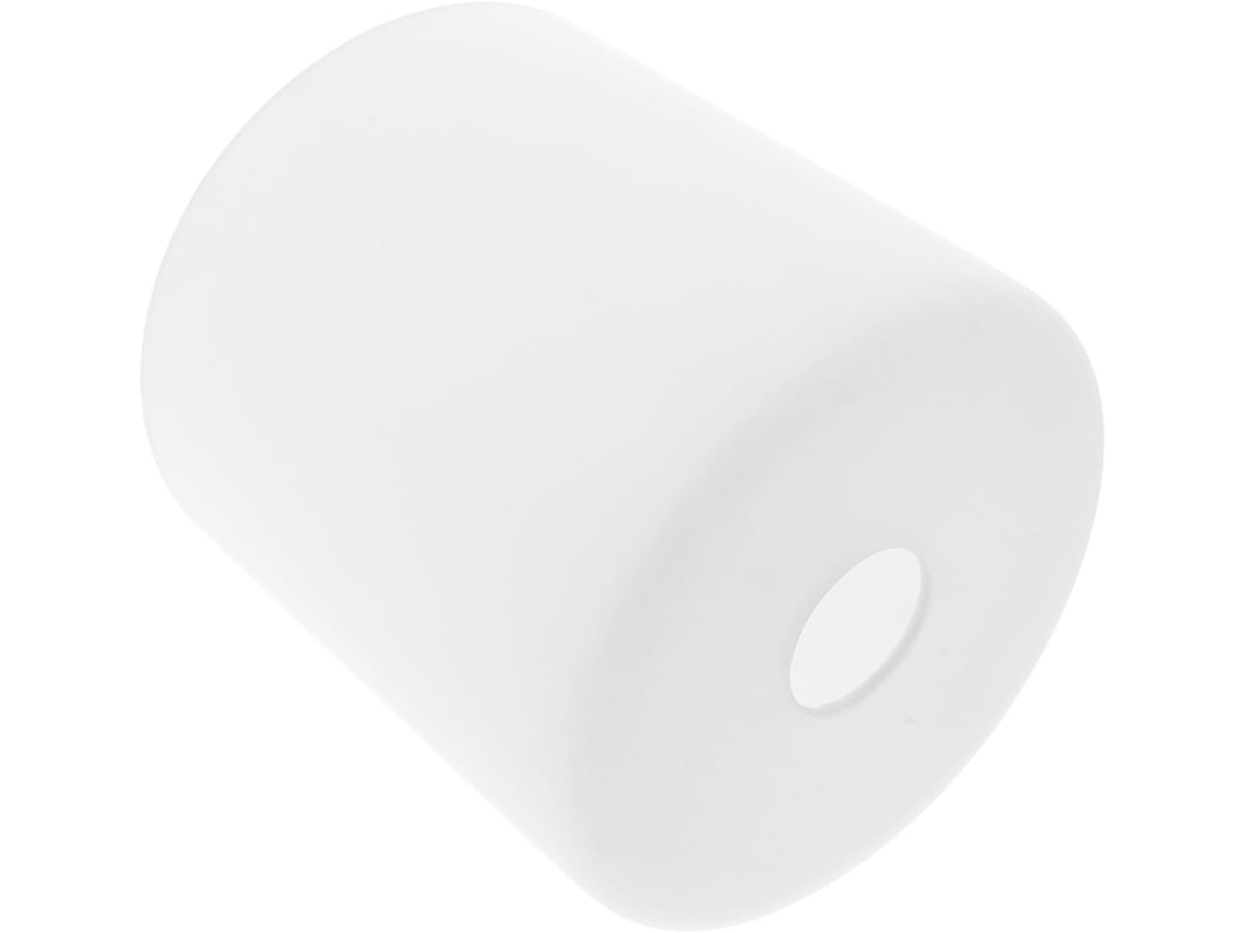 Abajur Cilíndrico De Vidro Branco Leitoso Para Substituição De Lustres E Luminárias Pendentes.