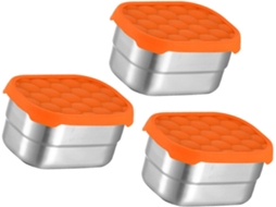 Conjunto De 3 Lancheiras Aço Inoxidável, Recipiente Portátil Para Alimentos Em Aço Inoxidável, Lancheira À Prova De