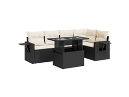 Garden Sofa Set, Garden Sofa Sets Vidaxl Preto Rattan / Vime (n/a)