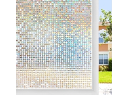 Película De Janela Privacidade, Adesivo De Janela Em Mosaico, Película De Vidro Colorida Estática 3d (45 Cm X 100 Cm) Spqment
