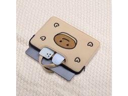 Bolsa Para Laptop Fofa De Mão Pancake Bear Bolsa 14 15 Polegadas Yunzii