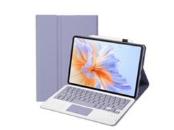 Ah27-a Capa De Couro Ultrafina E Destacável Para Tablet Com Teclado Bluetooth E Touchpad.