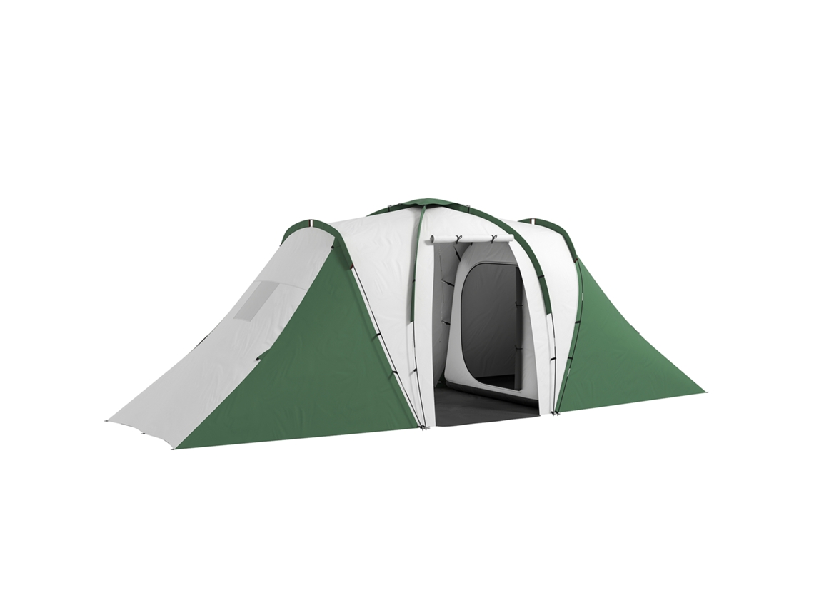 Barraca CHEZMOI com varanda para 4-6 pessoas, leve, ventilada, impermeável, fácil de montar, cinza