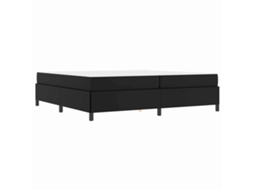 Conjunto 1 Estrutura Da Cama Vidaxl Preto Tecido (200 X 200 Cm)