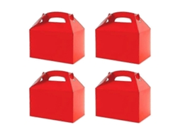 50 Caixas Brancas Para Lembrancinhas De Festa, Caixas De Doces Com Alça, Sacolas De Papel Para Biscoitos, Modelo Gable B Hengjian