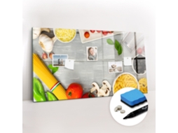 Quadro Magnético Colorido Ingredientes Para O Escritório Espelharte (120x60 Cm)