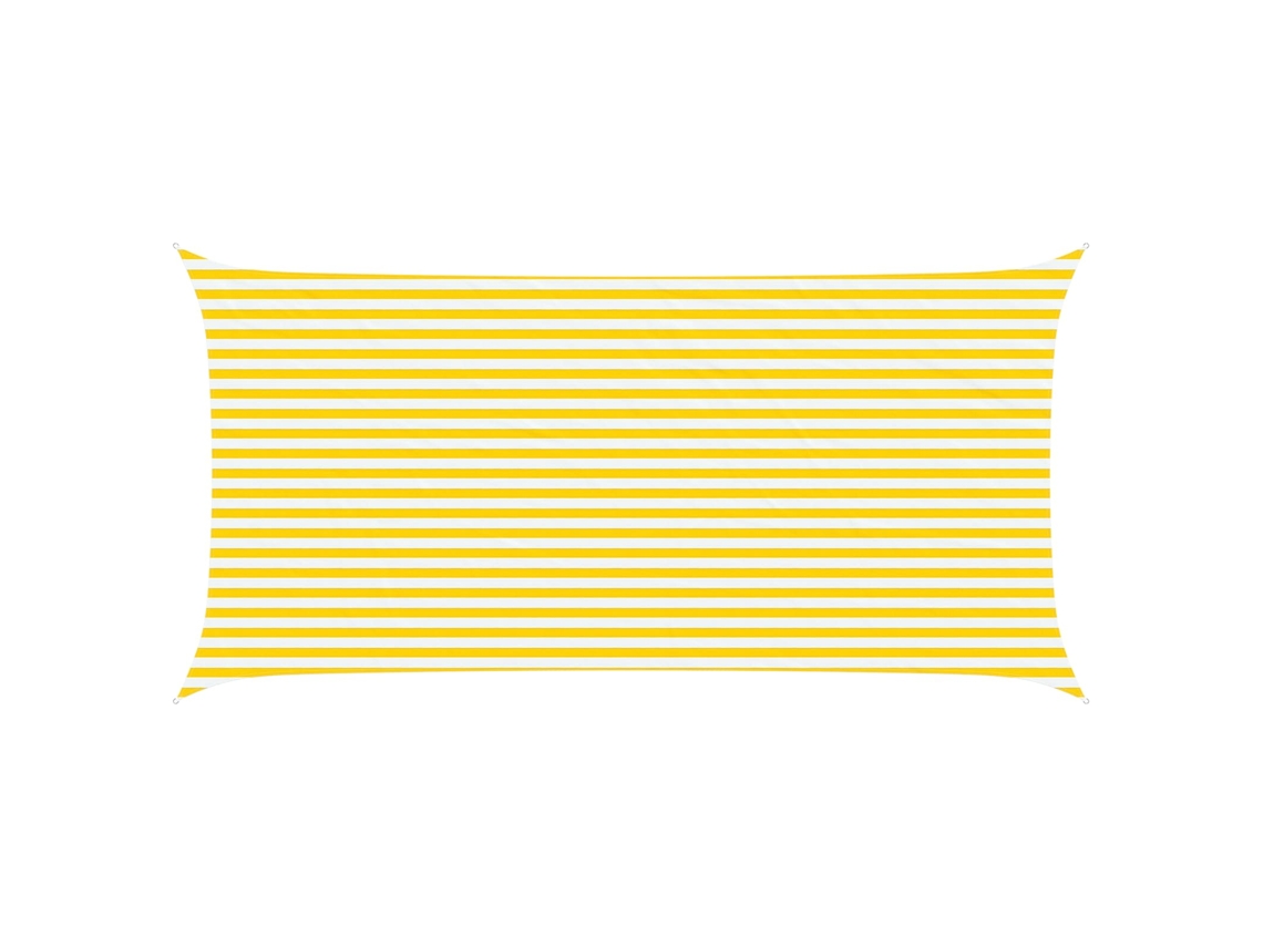 Conjunto 1 Sombra Externa Vidaxl Amarelo Poliéster (6 X 3 M)