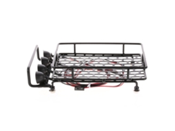 Portaequipajes Techo Con Barra Led Para Crawler 1/10 Rc Axial Scx10 D90 Traxxas Trx-4 Piezas Hsp