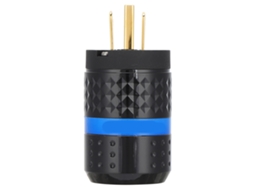 Mali plug de Energia Monosaudio M102g de Cobre Puro com Platina de Ouro 24k para Áudio Profissional