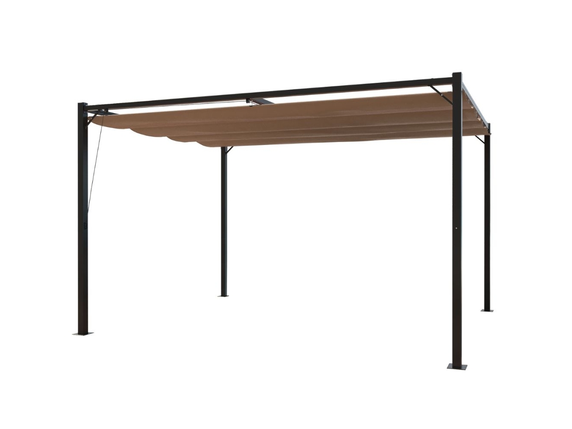 Pérgula CONCEPT U (Cinzento - Poliéster - 300x400x224 cm)