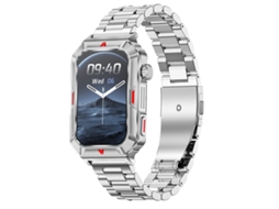 Pulseira Inteligente Halinuia Aço Modelo Cf26 (tela 1,57" Bt5.2, Detecção Automática De Sono, Correia Em Aço)
