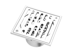 Ralo Quadrado Aço Inoxidável Anti odor, Tamanho 110110mm