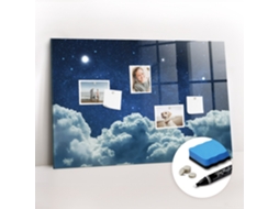 Quadro De Vidro Magnético Céu Noturno Para O Quarto Das Crianças Espelharte (90x60 Cm)